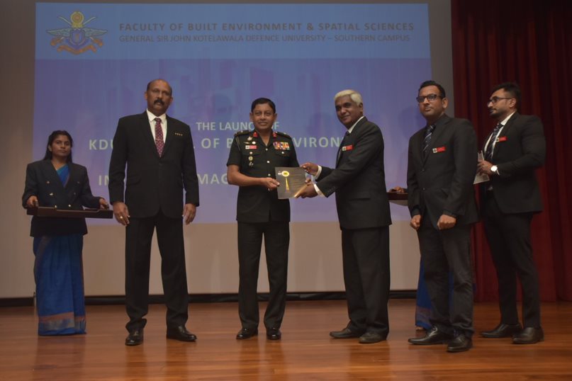 LAUNCH OF THE KDU JOURNAL OF BUILT ENVIRONMENT (KDU JBE) AND THE INDUSTRIAL MAGAZINE ON QUALITY - Kotelawala Defence University